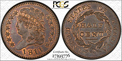 1811 Half Cent PCGS MS66 Missouri .png
